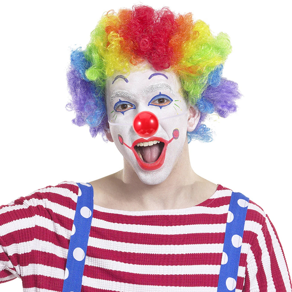 12pcs Light-Up Red Clown Noses – Halloween & Party Props Costume Party Props Richie's