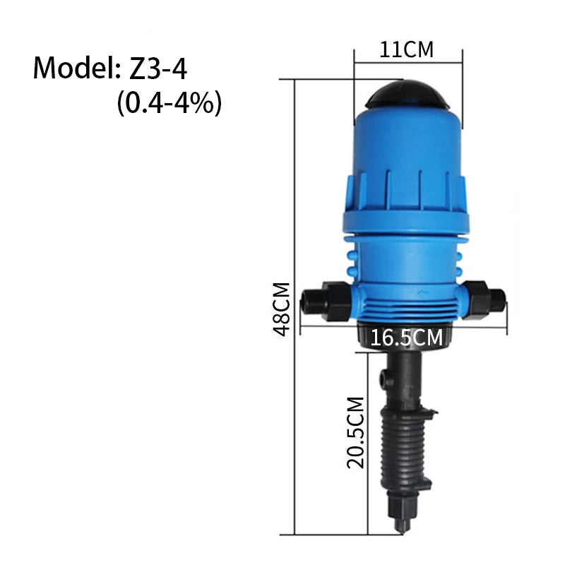 PVC Proportional Fertilizer Injector Dosing Pump – Auto Dispenser Fertilizer Dosing Pump Richie's Z3-4 - A