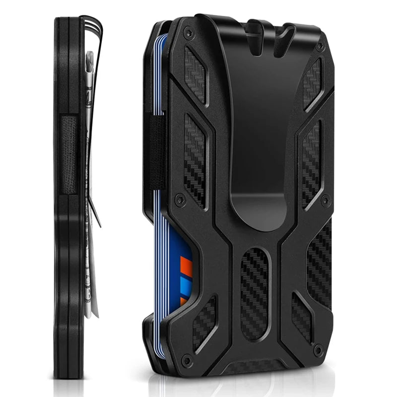 Zeeker Slim RFID Wallet with Money Clip | Men's Card Holder Men's Slim Wallet Richie's black