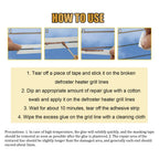 Car Rear Window Defogger Repair Kit – DIY Defroster Grid Fix Defroster Repair Kit Richie's