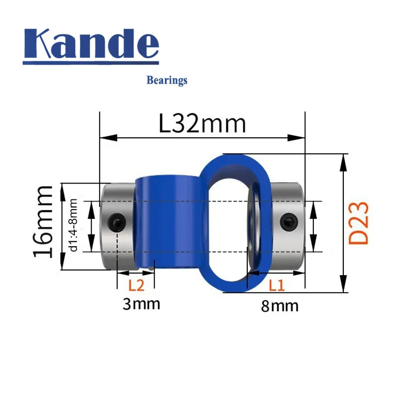 D23L32 S-Type Flexible Jaw Coupling Motor Encoder Coupler Flexible Shaft Coupling Richie's 4x6