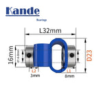 D23L32 S-Type Flexible Jaw Coupling Motor Encoder Coupler Flexible Shaft Coupling Richie's 4x6