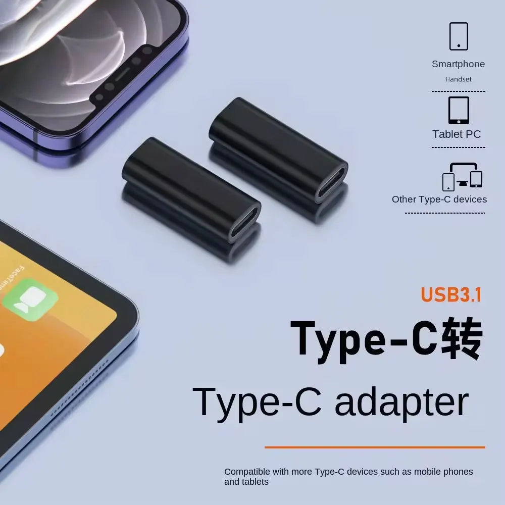 USB-C Female-to-Female & Male-to-Male Adapter with PD USB-C Adapter Richie's