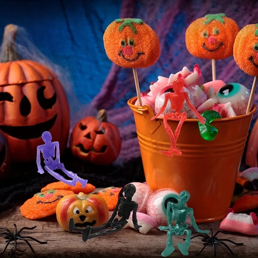 Halloween Stretchy Skeleton Toys – Squishy Skull Party Favors Halloween Novelty Toys Richie's