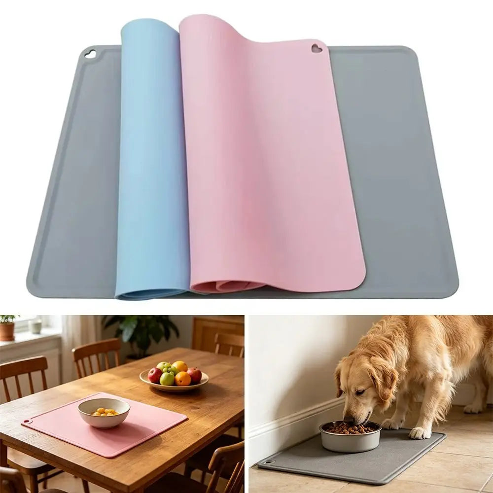 Non-Slip Silicone Pet Feeding Mat for Dogs & Cats | Waterproof Pet Feeding Mat Richie's