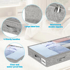 Under Bed Storage Bins – Large Foldable Organizer Containers Under Bed Storage Bin Richie's