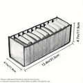 Foldable 11-Compartment Fabric Underwear & Sock Organizer Box Drawer Storage Organizer Richie's 1pc