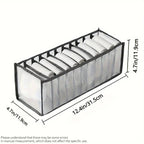Foldable 11-Compartment Fabric Underwear & Sock Organizer Box Drawer Storage Organizer Richie's 1pc