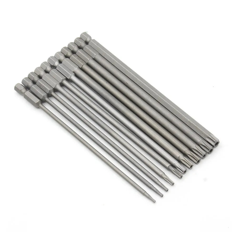 Torx Tamper-Proof Magnetic Bit Set 8/11 Pc 1/4" Hex | Binoax Screwdriver Bit Set Richie's