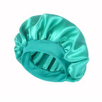 Satin Wide-Brim Sleeping Bonnet – Unisex Hair Care Night Cap