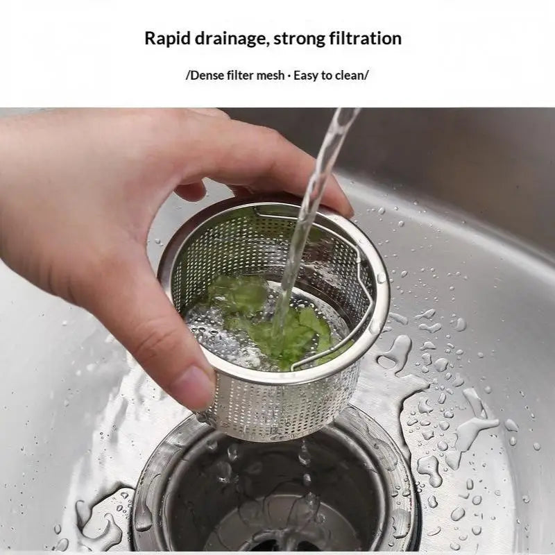 304 Stainless Steel Sink Strainer with Lift Handle | Anti-Clog Sink Drain Strainer Richie's