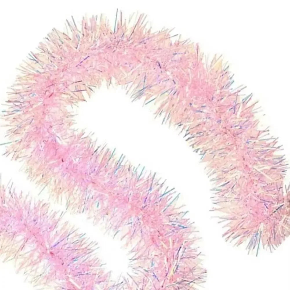 2M Pink Tinsel Garland – Sparkling Christmas & Party Decor Christmas Tinsel Garland Richie's