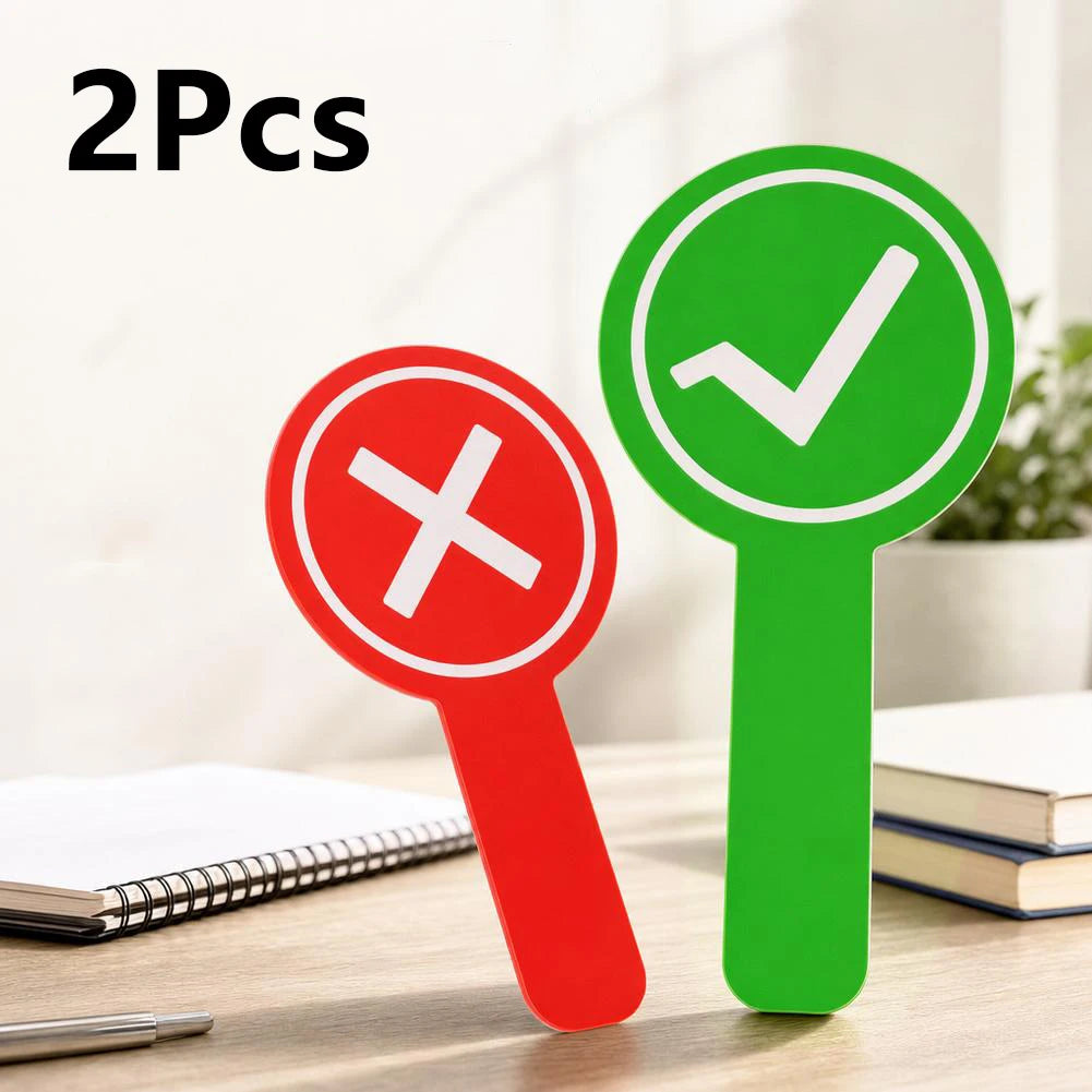 Yes No Answer Paddle Set – Classroom Voting & Game Prop Classroom Voting Paddle Richie's 1 PCS