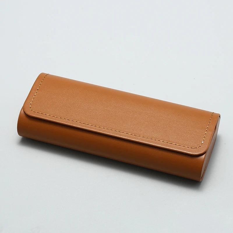 PU Leather Glasses Case – Portable Sunglasses Storage Box Eyeglasses Case Richie's Brown