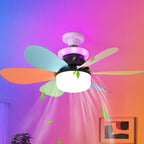 Ceiling Fan with Light & Remote – RGB Dimmable 3-Speed LED LED Ceiling Fan Richie's