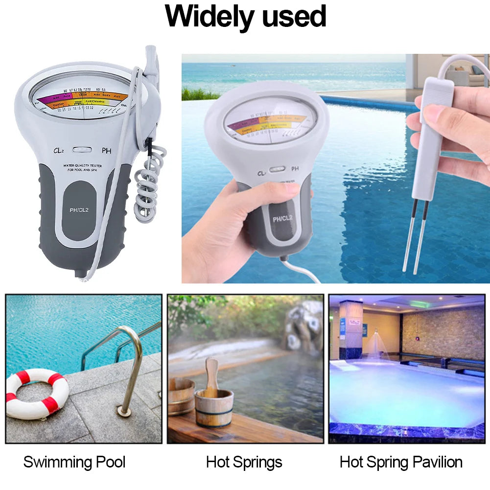 2-in-1 Digital pH & Chlorine Tester – Pool & Spa Meter Pool Water Tester Richie's
