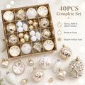40-Piece Christmas Ball Ornaments – Festive Tree Decorations Christmas Ornament Set Richie's Gold Other