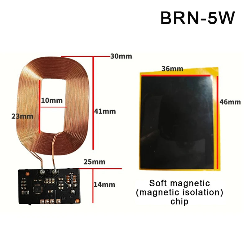 Wireless Charging Receiver Module 3W 5W PCBA Board 5V DIY Wireless Charging Module Richie's A2