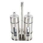 304 Stainless Steel Oil Dispenser Bottle Set with Stand 80ml Oil Vinegar Cruet Set Richie's
