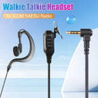 3.5mm 1-Pin Walkie Talkie Earpiece Headset PTT Mic – Motorola YAESU Radio Earpiece Headset Richie's