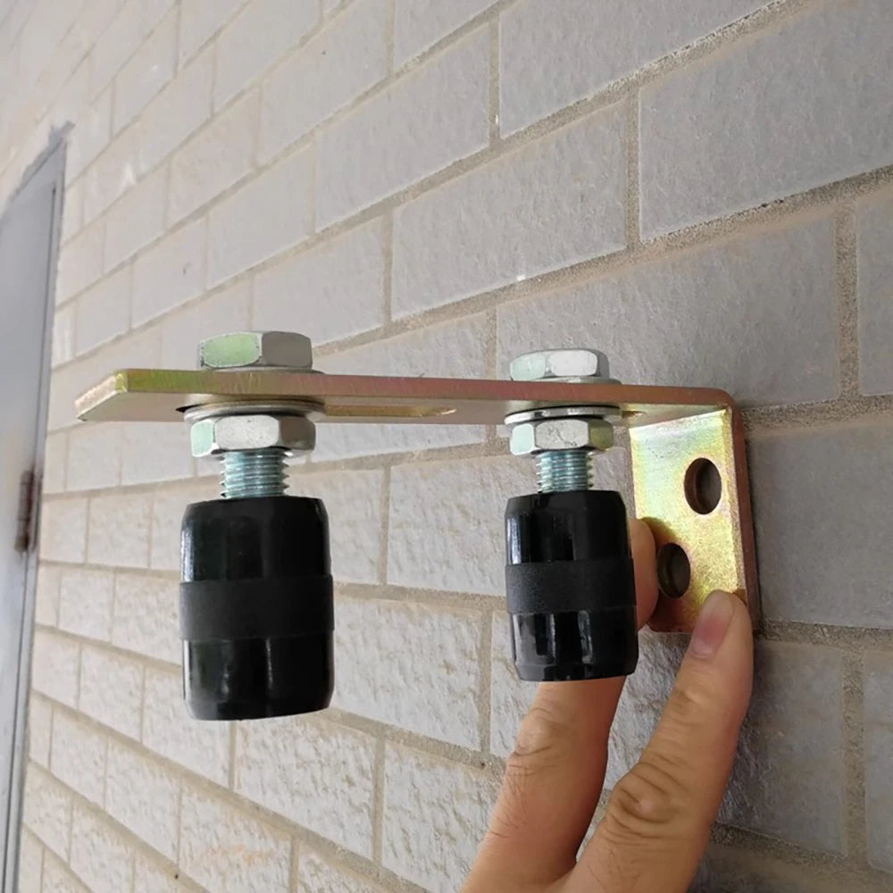 Slide Gate Guide Roller L Bracket Adjustable Dual Nylon Rollers Gate Guide Roller Richie's black China Mainland