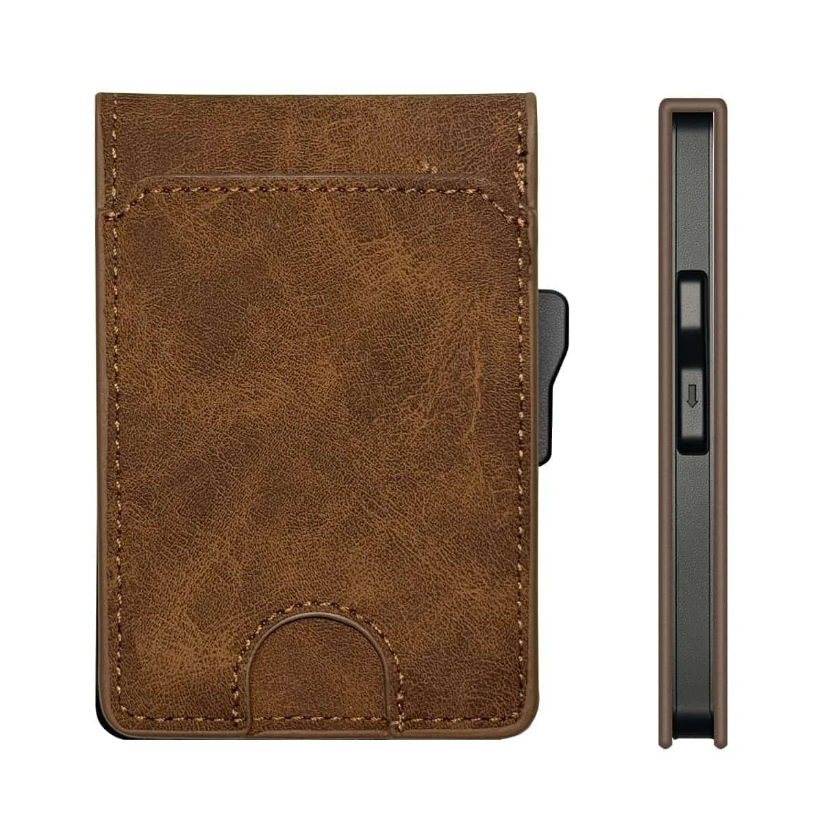 Zeeker Leather RFID Pop-Up Smart Wallet – Slim Card Holder RFID Smart Wallet Richie's