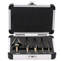 HSS Cobalt Step Drill Bit Set – 5-Piece, 50 Sizes + Case Step Drill Bit Set Richie's A SET