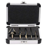 HSS Cobalt Step Drill Bit Set – 5-Piece, 50 Sizes + Case Step Drill Bit Set Richie's A SET