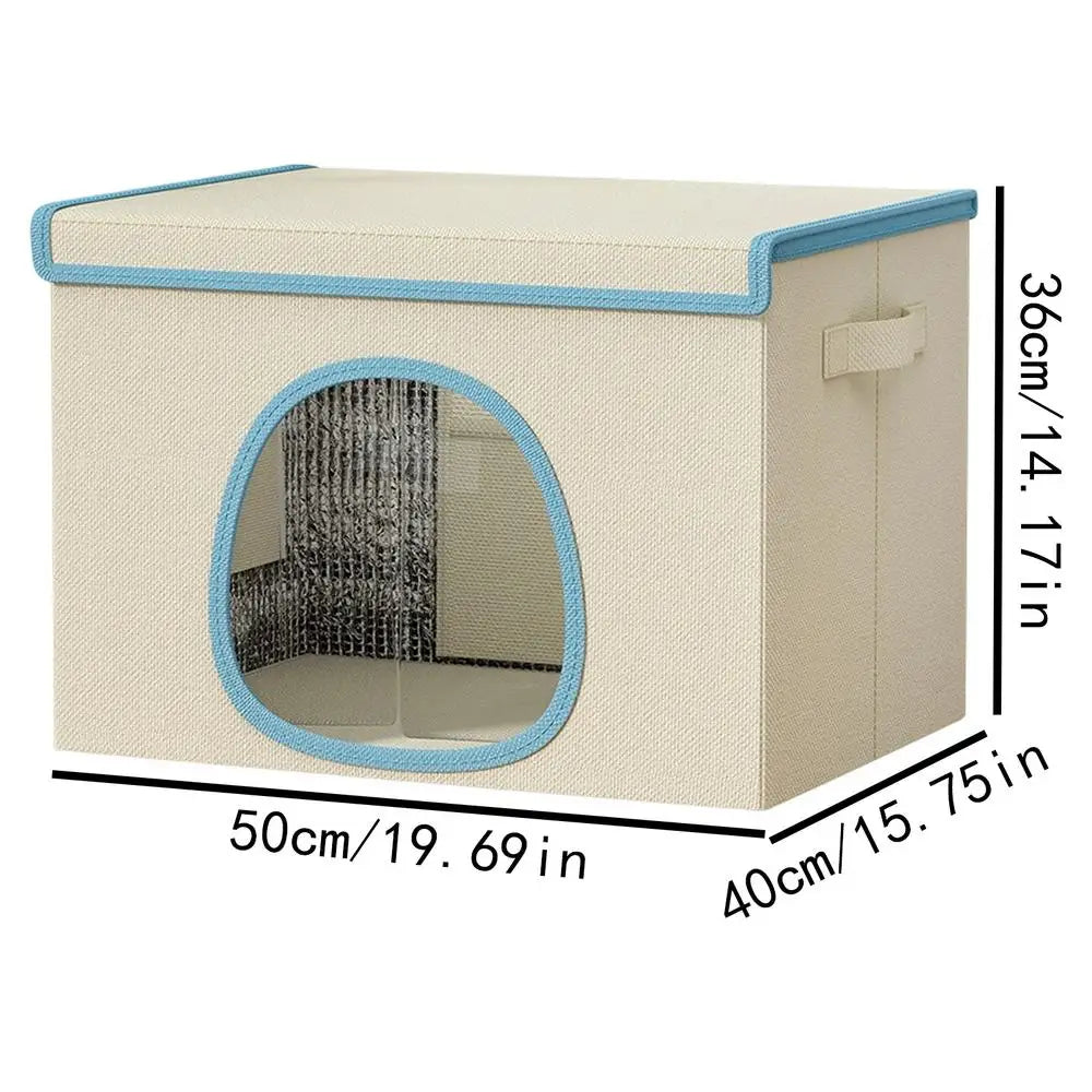 Cooling Cat House & Dog Nest with 6 Ice Packs | Indoor/Outdoor Pet Cooling House Richie's White