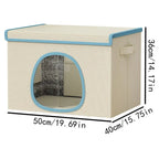 Cooling Cat House & Dog Nest with 6 Ice Packs | Indoor/Outdoor Pet Cooling House Richie's White