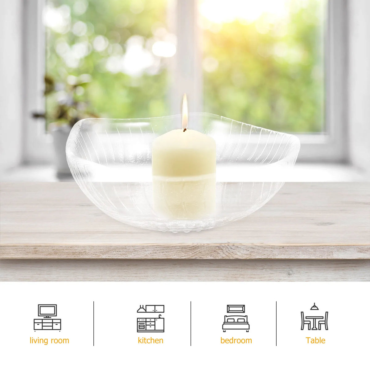 Transparent Glass Wax Warmer Dish – Aromatherapy Oil Saucer Wax Warmer Dish Richie's