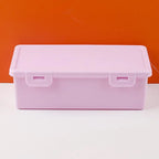 Large Capacity Plastic Pencil Box with Lid – School & Office Pencil Box Organizer Richie's Purple
