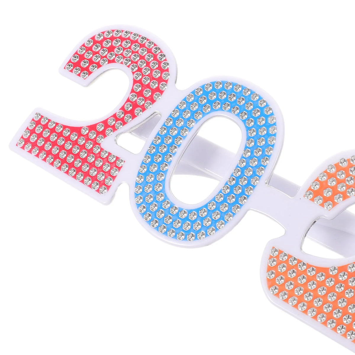 4Pcs 2027 New Year Party Glasses Rhinestone Photo Booth Props Party Photo Props Richie's