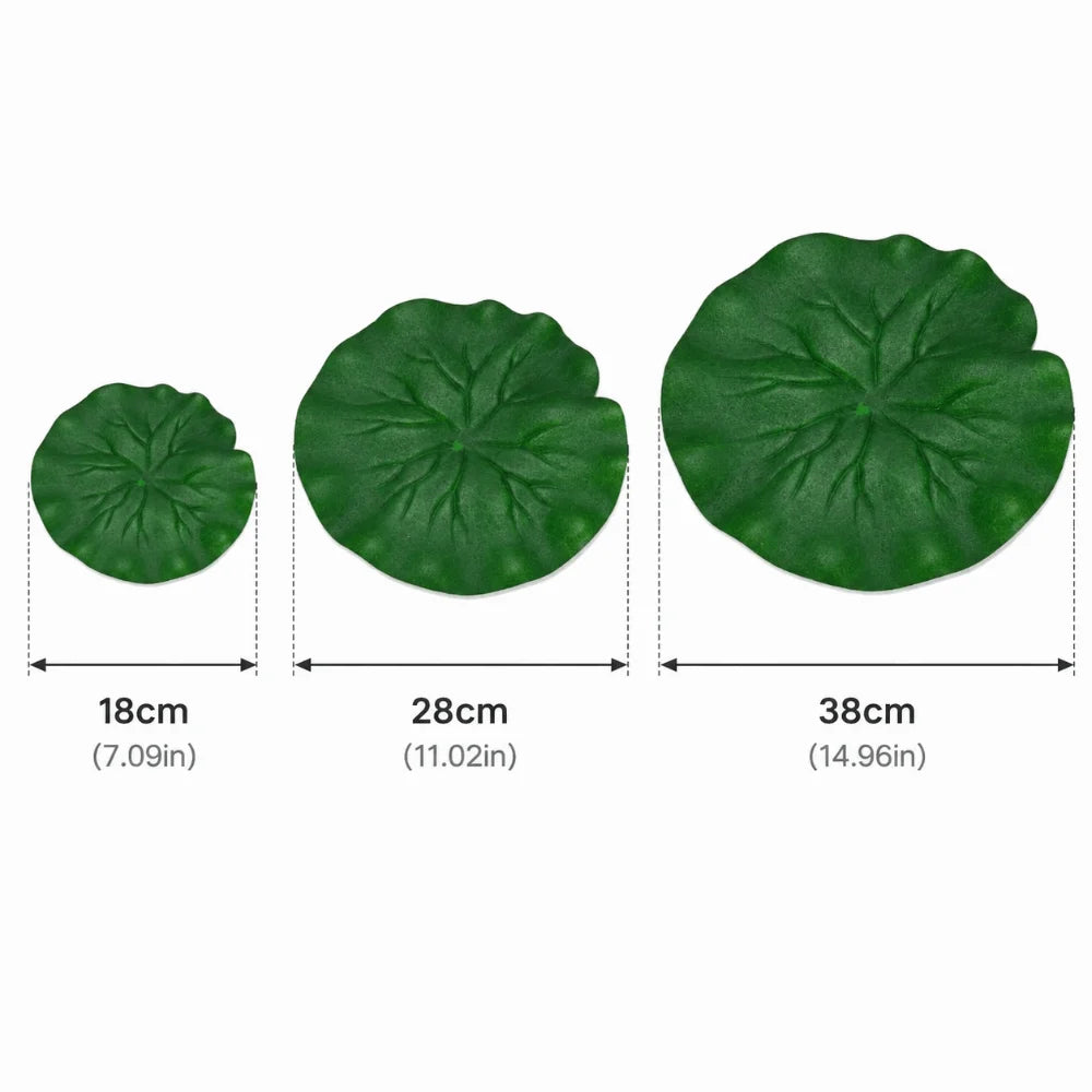 EVA Floating Lily Pads Artificial Lotus Leaf Aquarium Decor Floating Pond Decor Richie's