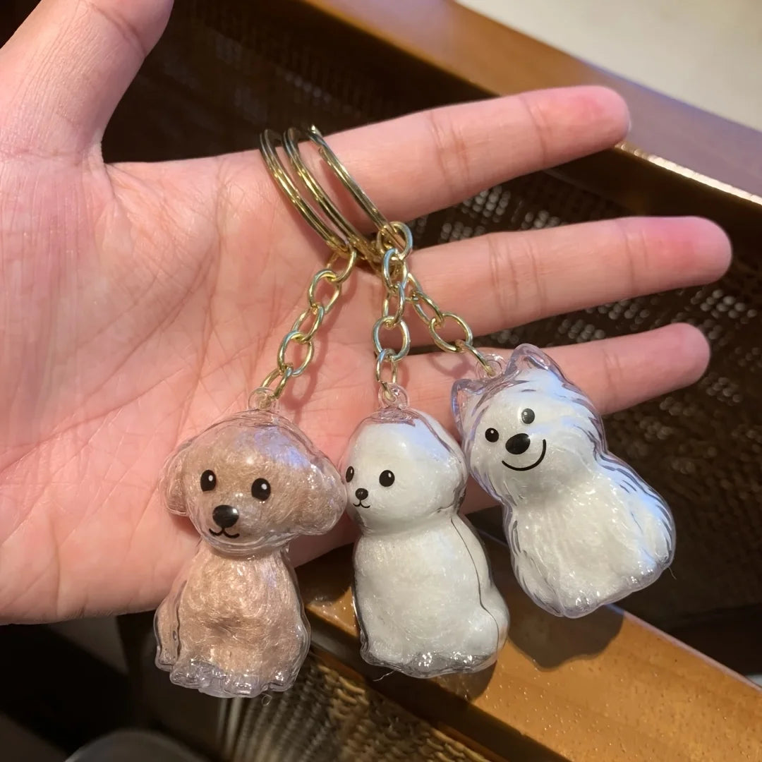 Transparent Pet Hair Keepsake Capsule Bottle with Keychain Pet Keepsake Capsule Richie's