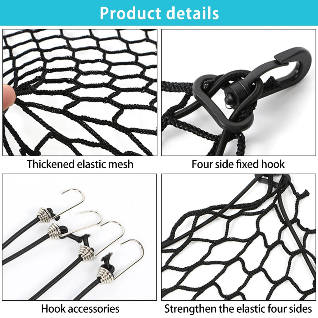 Pet Car Barrier Net – Foldable Dog Car Safety Fence & Hooks Dog Car Barrier Richie's