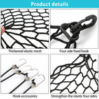 Pet Car Barrier Net – Foldable Dog Car Safety Fence & Hooks Dog Car Barrier Richie's