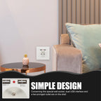86 Type Dual USB Wall Socket – European Standard Panel Outlet USB Wall Socket Richie's