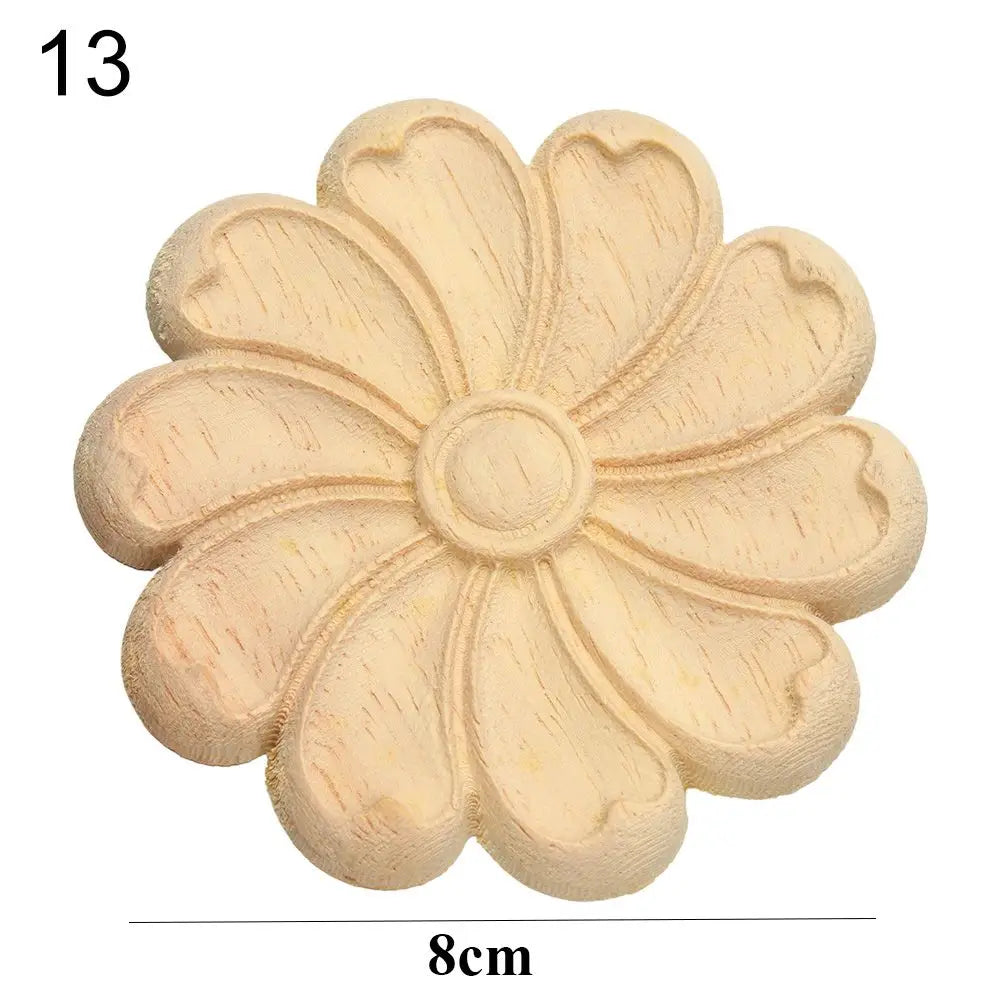 Floral Wood Carved Appliques – Decorative Furniture Corner Accents Wood Carved Applique Richie's 13
