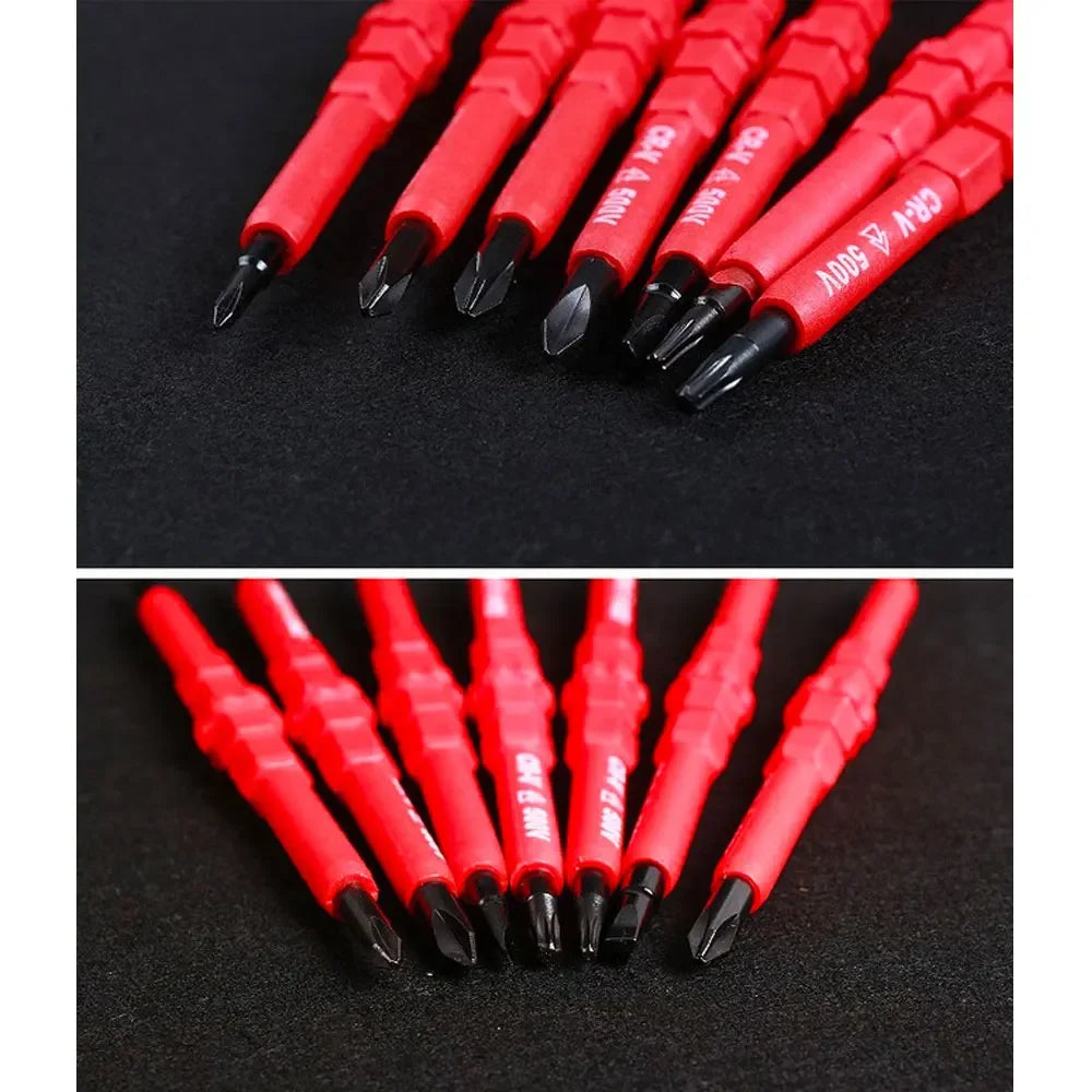 8-Piece Insulated Magnetic Screwdriver Set – CRV Double Head Screwdriver Set Richie's