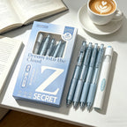 5-Piece Dream Cloud Gel Pen Set – 0.5mm Black Ink & Highlighter Gel Pen Set Richie's