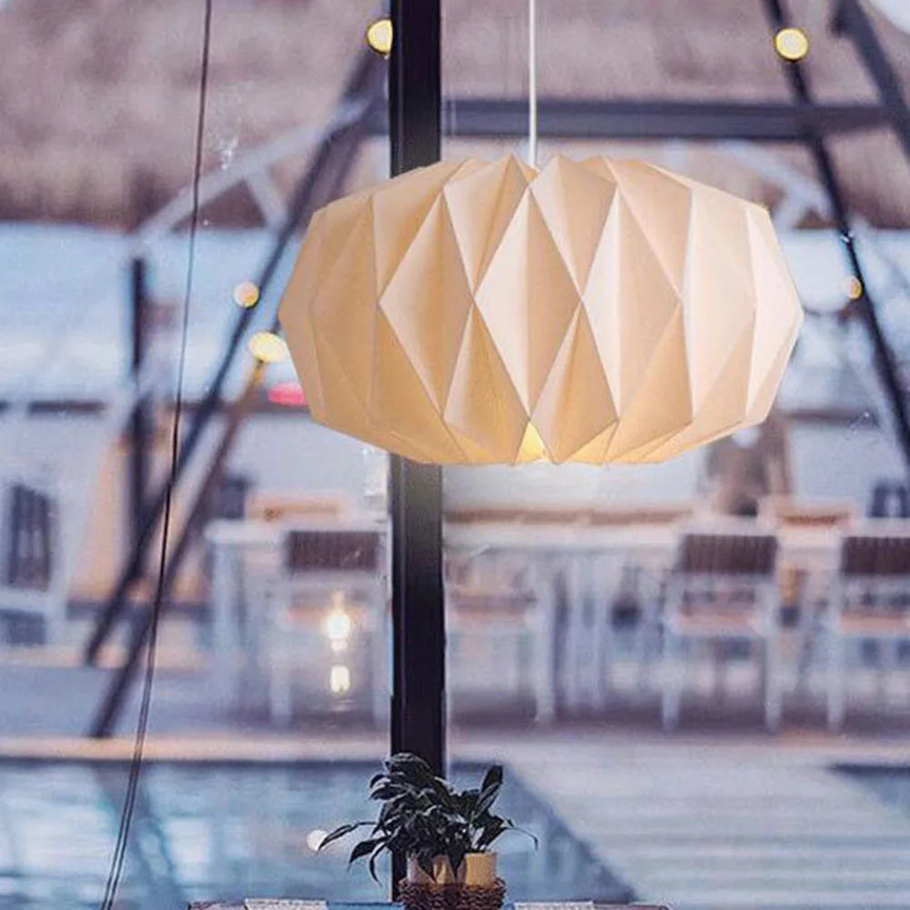 Nordic Origami Pendant Lamp Shade | Folding Chandelier Cover Pendant Lamp Shade Richie's