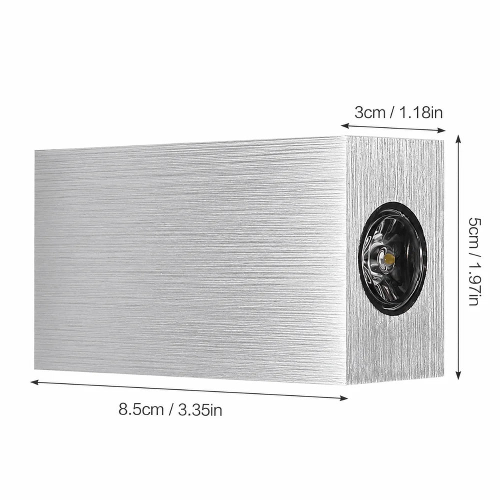 6W LED Wall Lamp Warm White 3000K 640LM Modern Porch Light LED Wall Lamp Richie's