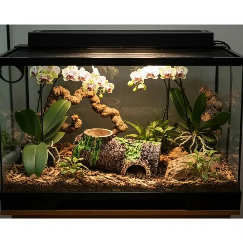 Resin Bark Reptile Hide Cave – Lizard Snake Terrarium Shelter Reptile Hide Cave Richie's