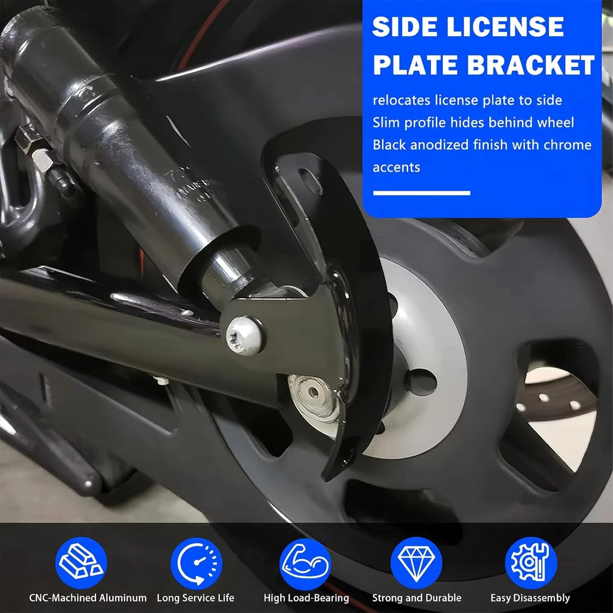 Side Mount License Plate Bracket for Harley Sportster 883 1200 License Plate Bracket Richie's