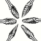 Double Cut Carbide Rotary Burr Bit Set – Wood, Metal & Stone Rotary Burr Bit Set Richie's