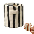 Minimalist Striped Ceramic Coffee Mug & Plate Set 300ml Ceramic Coffee Mug Richie's 201-300ml Black
