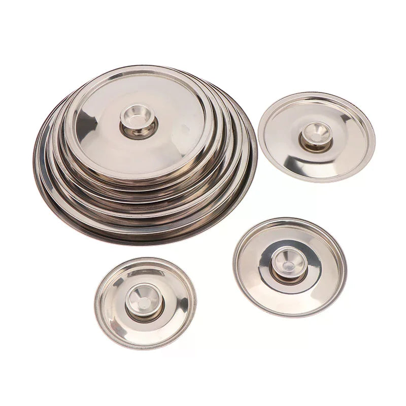 Stainless Steel Round Pot Lid Universal Cover 10–24cm Pot Lid Richie's