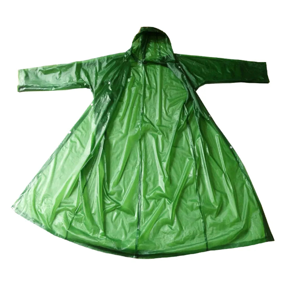 Adult EVA Hooded Rain Poncho – Waterproof Windproof Unisex Rain Poncho Richie's