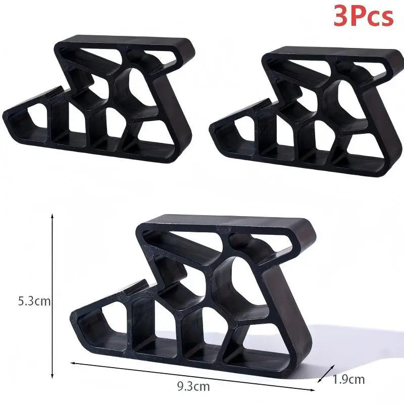 3-Pack Sliding Window Stopper Door Wedge Non-Slip Track Lock Window Door Stopper Richie's Black 3Pcs